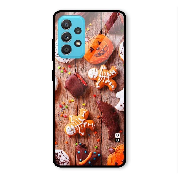 Halloween Chocolates Glass Back Case for Galaxy A52s 5G