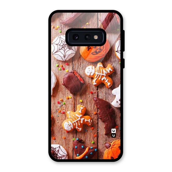 Halloween Chocolates Glass Back Case for Galaxy S10e