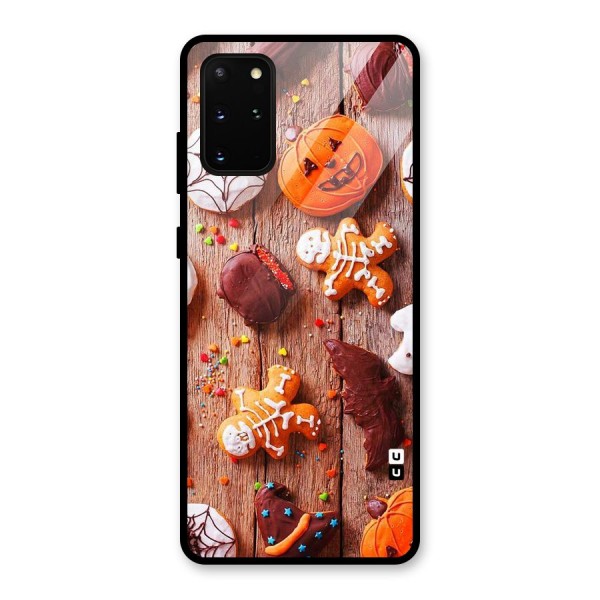 Halloween Chocolates Glass Back Case for Galaxy S20 Plus