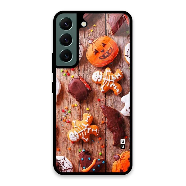 Halloween Chocolates Glass Back Case for Galaxy S22 5G