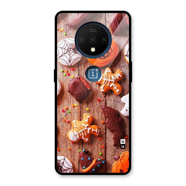 Halloween Chocolates Glass Back Case for OnePlus 7T