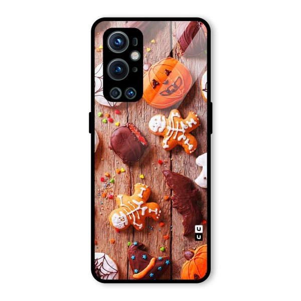 Halloween Chocolates Glass Back Case for OnePlus 9 Pro