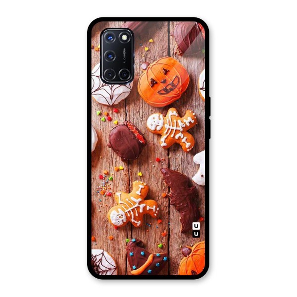 Halloween Chocolates Glass Back Case for Oppo A52