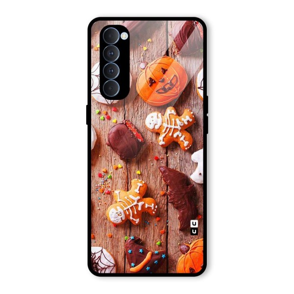 Halloween Chocolates Glass Back Case for Oppo Reno4 Pro