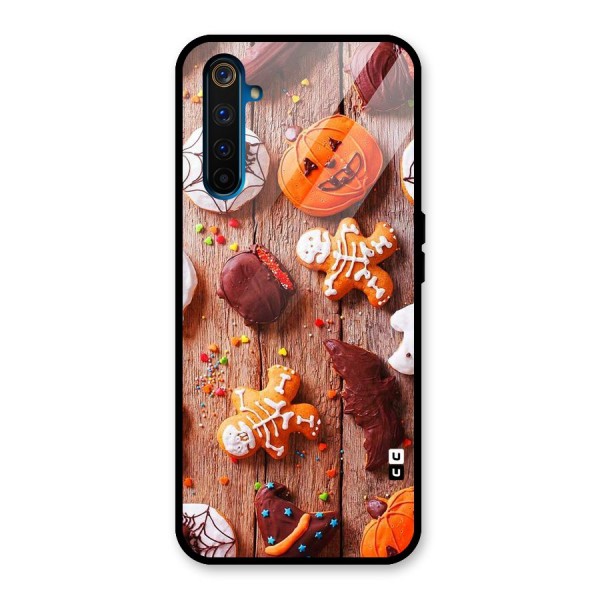 Halloween Chocolates Glass Back Case for Realme 6 Pro