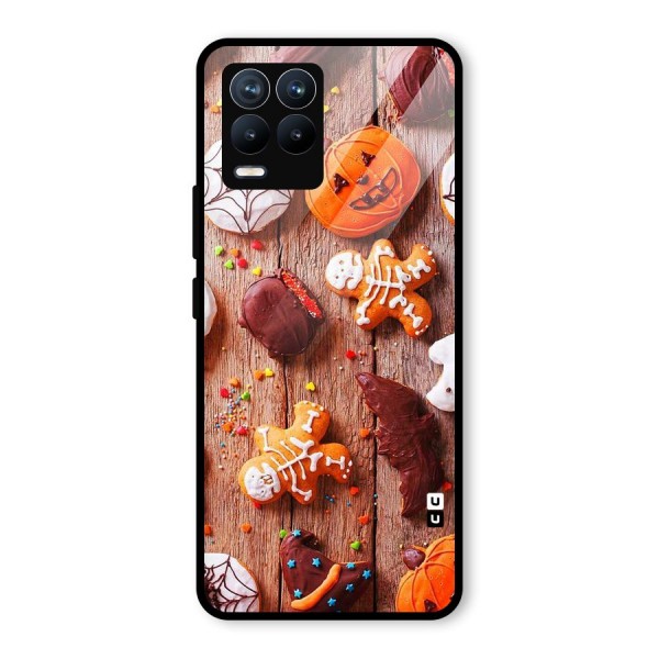 Halloween Chocolates Glass Back Case for Realme 8 Pro