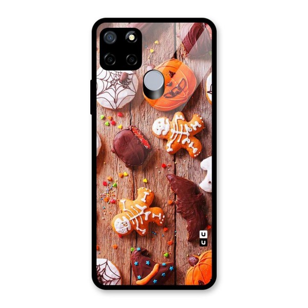 Halloween Chocolates Glass Back Case for Realme C12