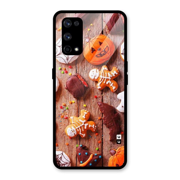 Halloween Chocolates Glass Back Case for Realme X7 Pro