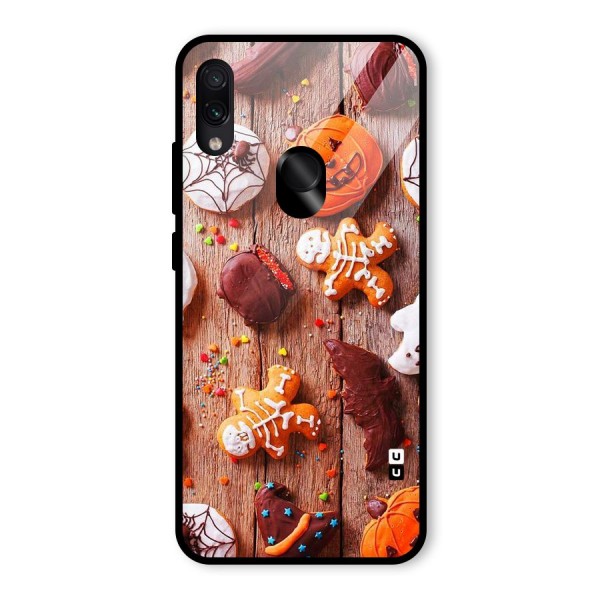 Halloween Chocolates Glass Back Case for Redmi Note 7