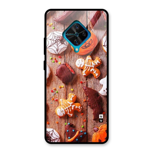 Halloween Chocolates Glass Back Case for Vivo S1 Pro