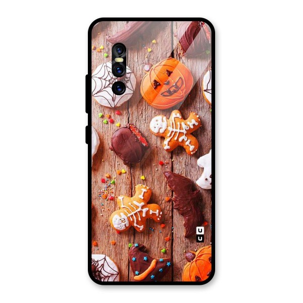 Halloween Chocolates Glass Back Case for Vivo V15 Pro