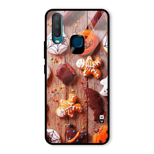 Halloween Chocolates Glass Back Case for Vivo Y12