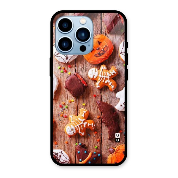 Halloween Chocolates Glass Back Case for iPhone 13 Pro