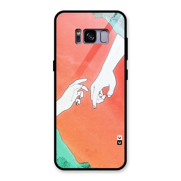 Hand Paint Drawing Glass Back Case for Galaxy S8