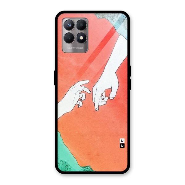 Hand Paint Drawing Glass Back Case for Realme 8i