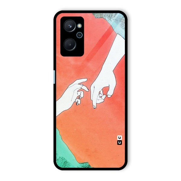 Hand Paint Drawing Glass Back Case for Realme 9i