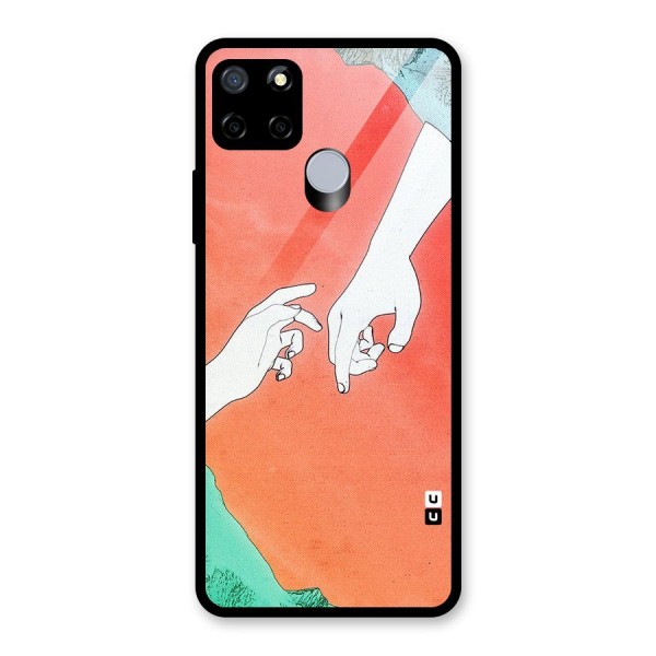 Hand Paint Drawing Glass Back Case for Realme C12