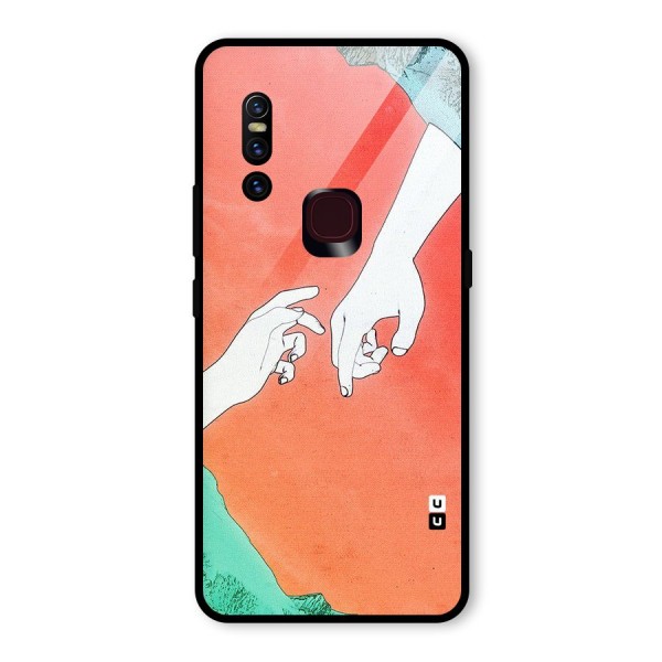 Hand Paint Drawing Glass Back Case for Vivo V15