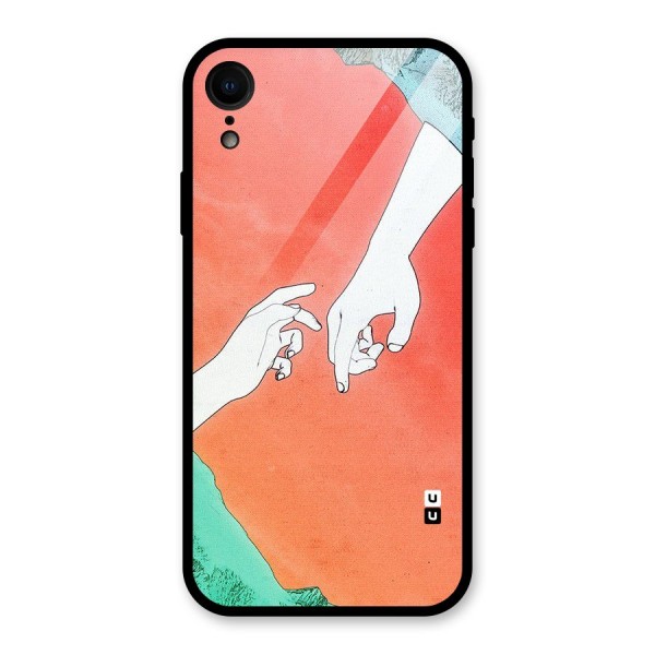 Hand Paint Drawing Glass Back Case for XR