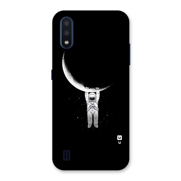 Hanging Astronaut Back Case for Galaxy M01