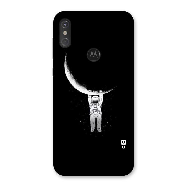 Hanging Astronaut Back Case for Motorola One Power