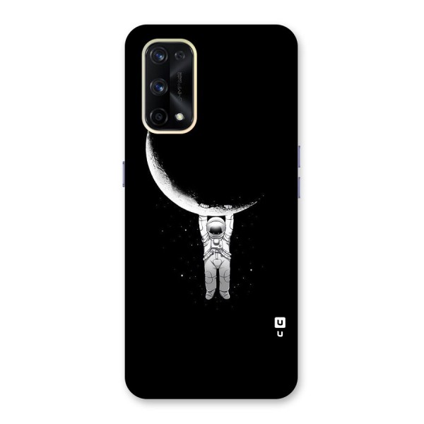 Hanging Astronaut Glass Back Case for Realme X7 Pro