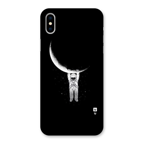 Hanging Astronaut Back Case for iPhone XS