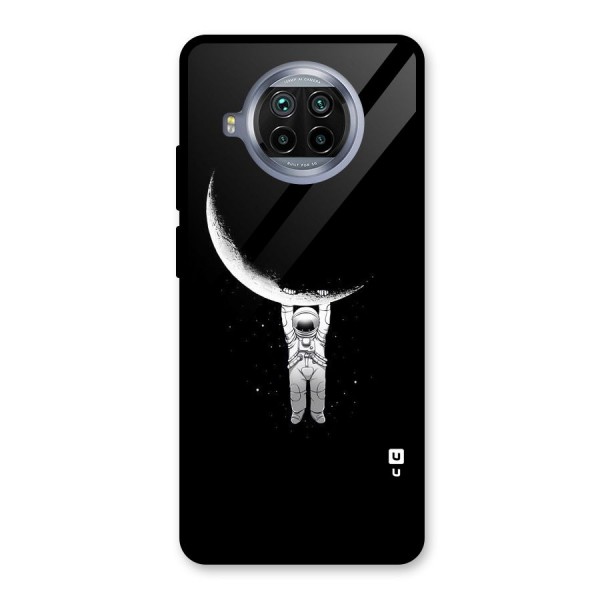 Hanging Astronaut Glass Back Case for Mi 10i