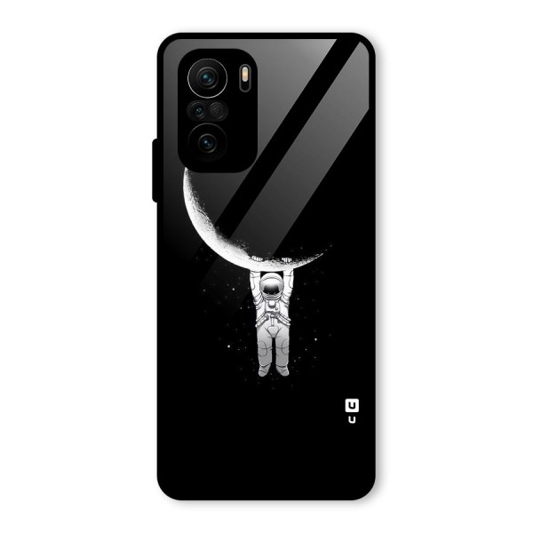 Hanging Astronaut Glass Back Case for Mi 11x