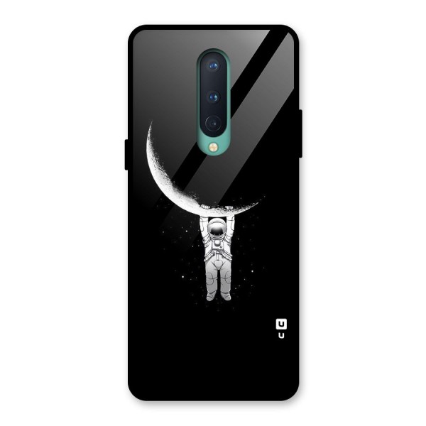 Hanging Astronaut Glass Back Case for OnePlus 8