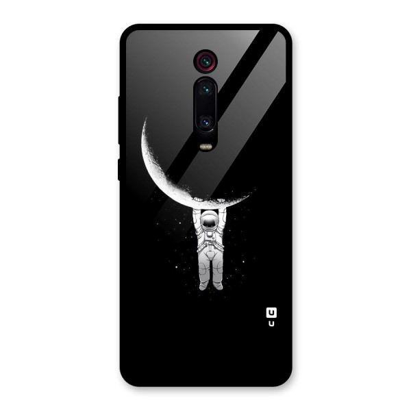 Hanging Astronaut Glass Back Case for Redmi K20 Pro