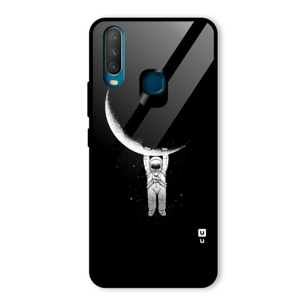 Hanging Astronaut Glass Back Case for Vivo Y15