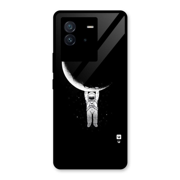 Hanging Astronaut Glass Back Case for Vivo iQOO Neo 6 5G