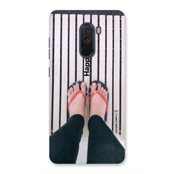 Happy Feet Back Case for Poco F1