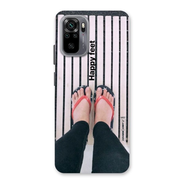 Happy Feet Back Case for Redmi Note 10