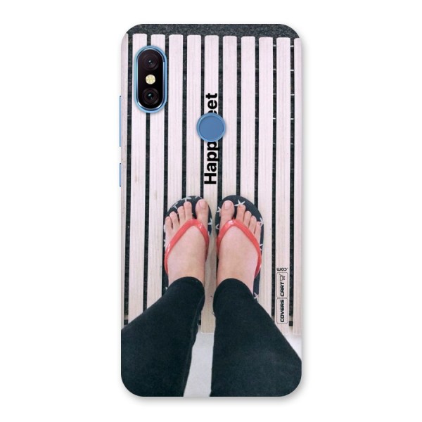 Happy Feet Back Case for Redmi Note 6 Pro