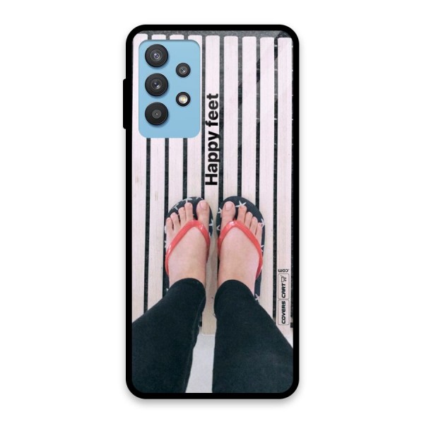 Happy Feet Glass Back Case for Galaxy M32 5G