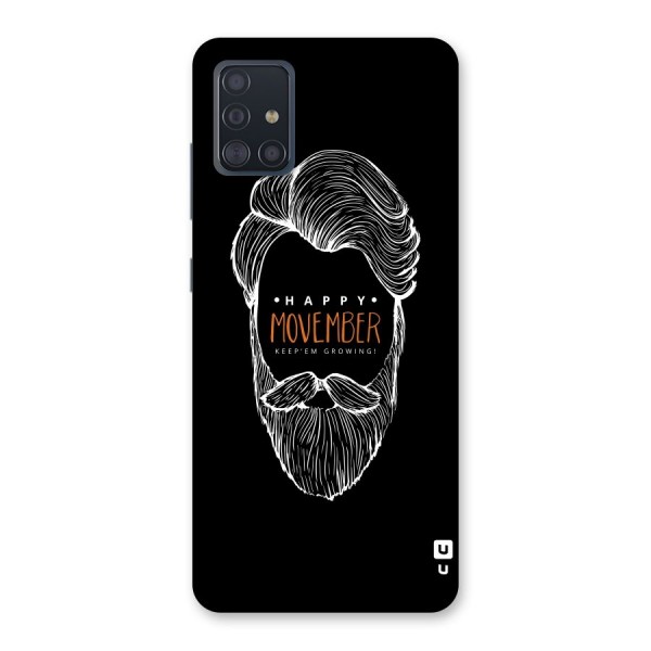 Happy Movember Black Back Case for Galaxy A51