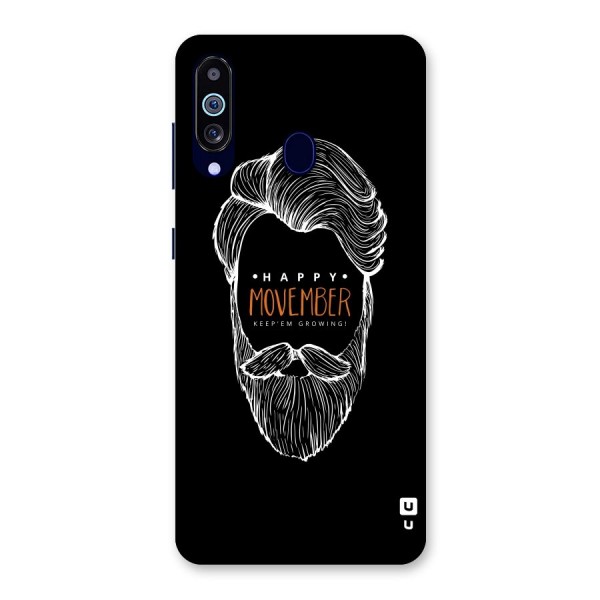 Happy Movember Black Back Case for Galaxy A60