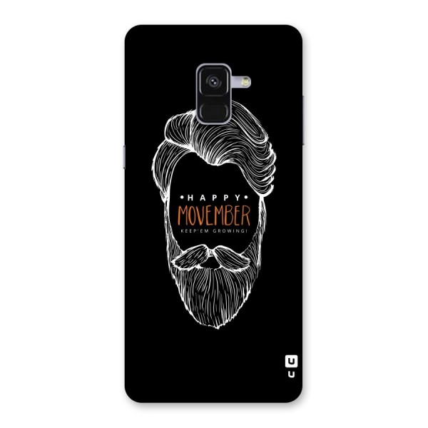 Happy Movember Black Back Case for Galaxy A8 Plus