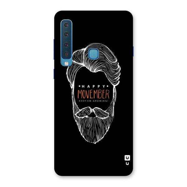 Happy Movember Black Back Case for Galaxy A9 (2018)