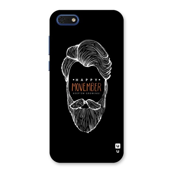 Happy Movember Black Back Case for Honor 7s