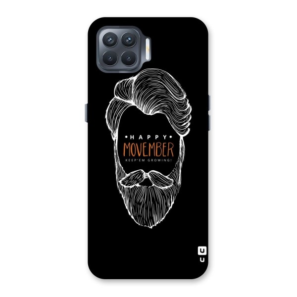 Happy Movember Black Back Case for Oppo F17 Pro