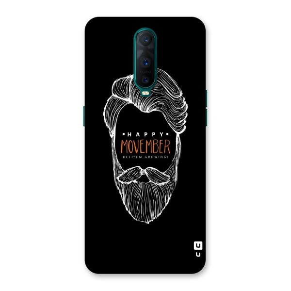 Happy Movember Black Back Case for Oppo R17 Pro