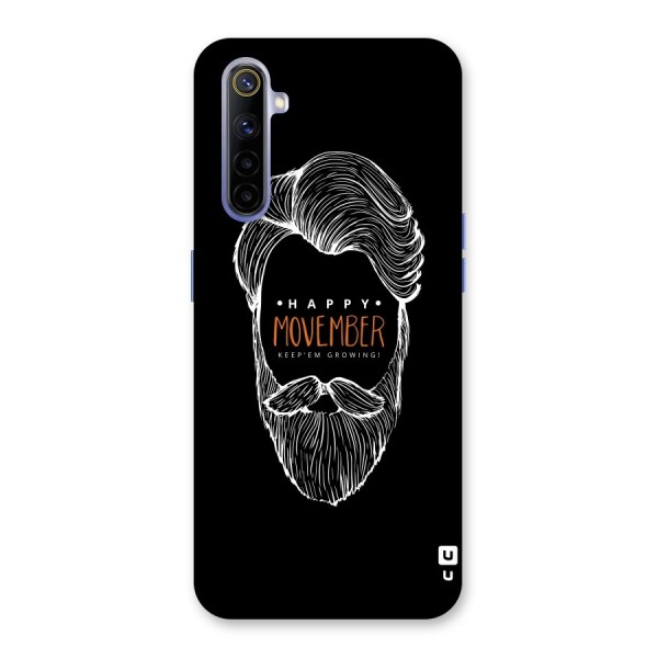 Happy Movember Black Back Case for Realme 6