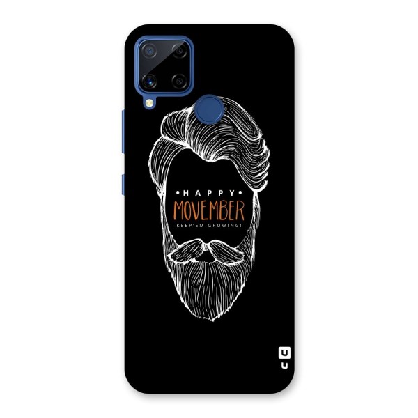 Happy Movember Black Back Case for Realme C12