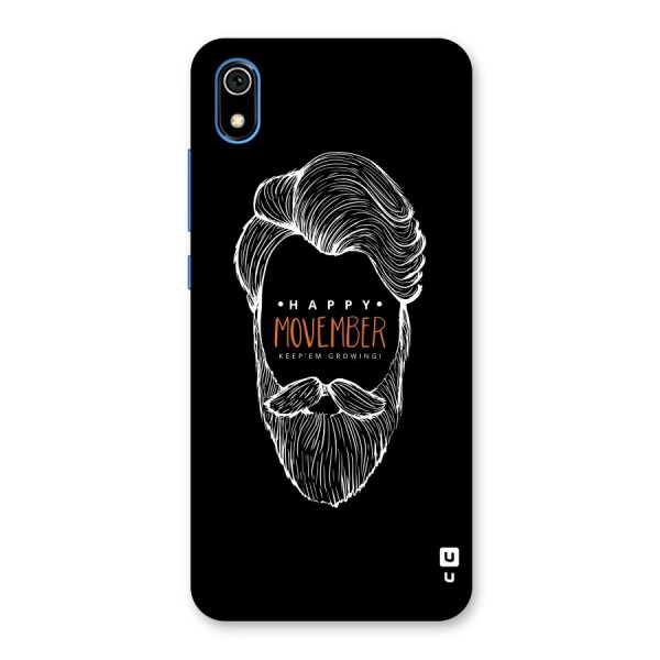 Happy Movember Black Back Case for Redmi 7A