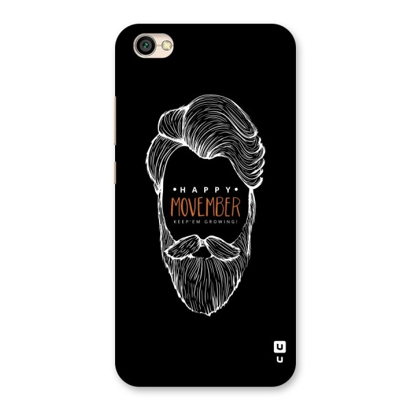 Happy Movember Black Back Case for Redmi Y1 Lite