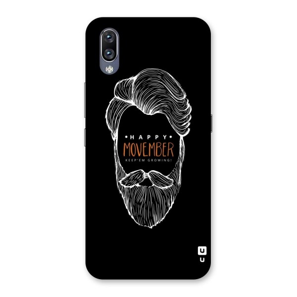 Happy Movember Black Back Case for Vivo NEX