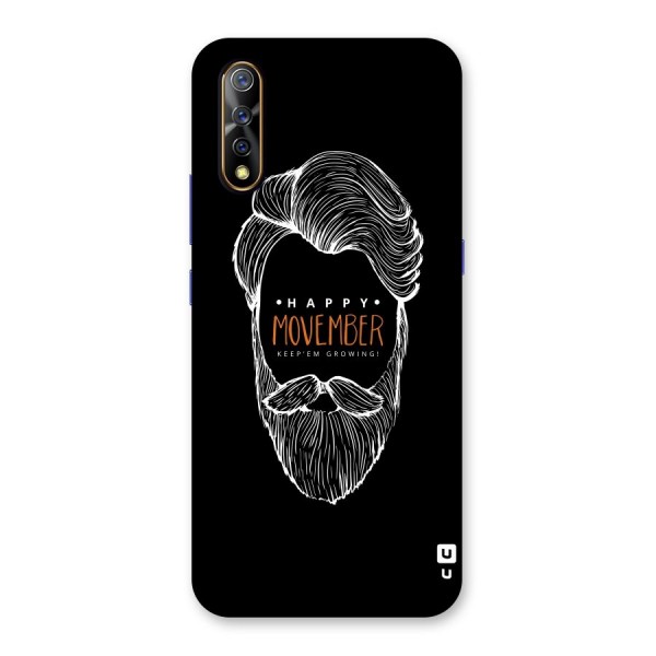 Happy Movember Black Back Case for Vivo S1